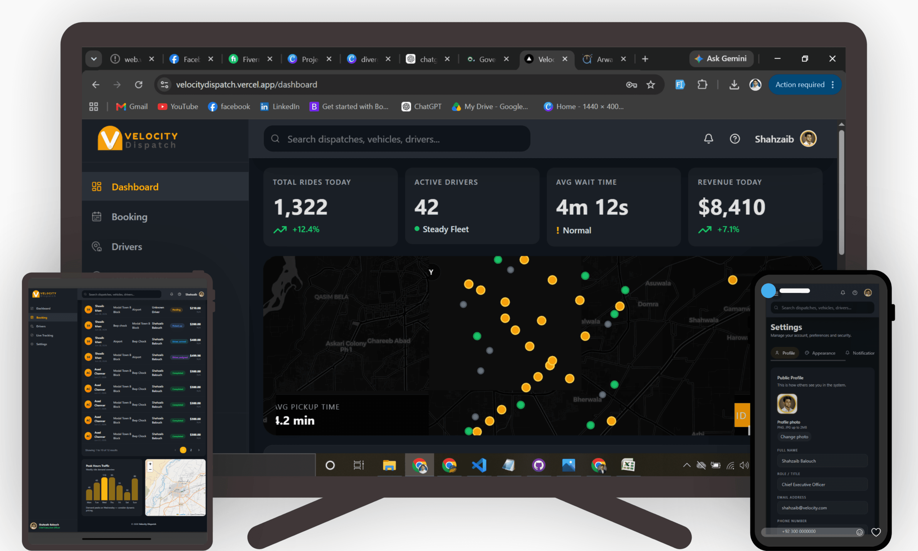 Velocity Admin Dashboard